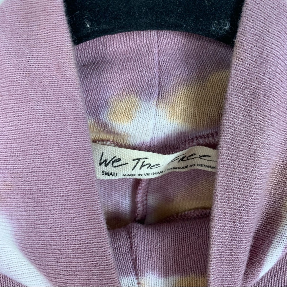 Free People Psychedelic Tie Dye Mock Neck Turtleneck Top - Picture 3 of 4